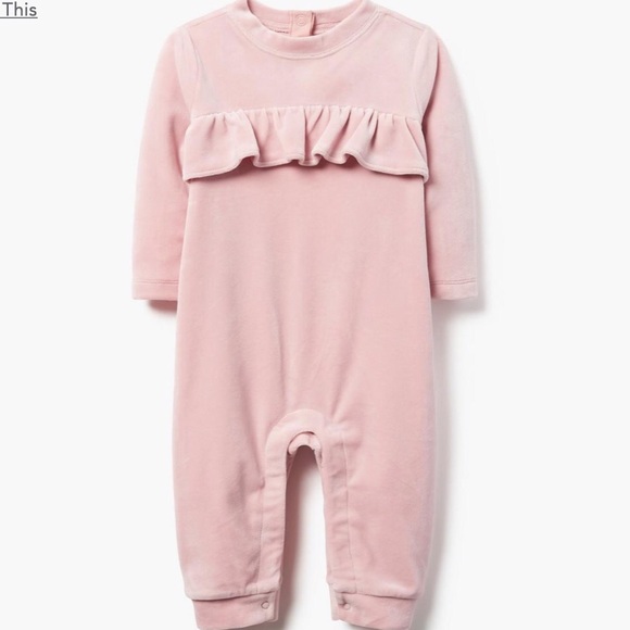 Gymboree Other - Infant Velour Ruffle One Piece | Gymboree